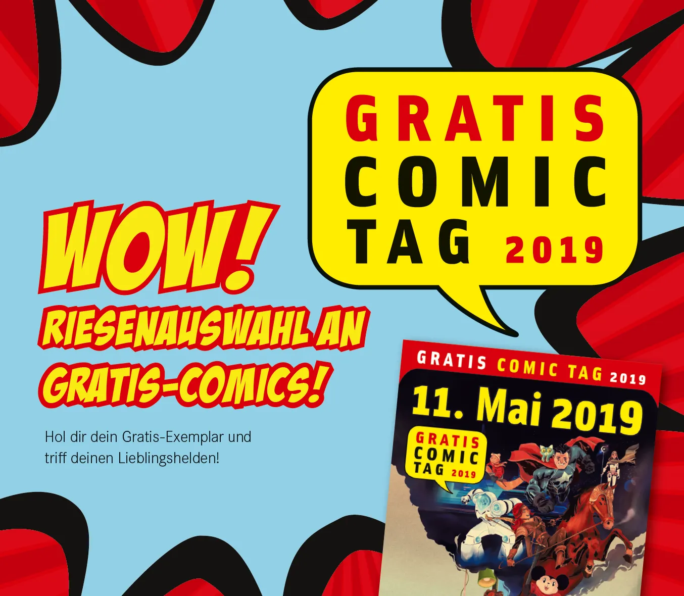 Gratis Comic Tag bei Hugendubel: Superhelden, kostenlose Comics und jede Menge Abenteuer