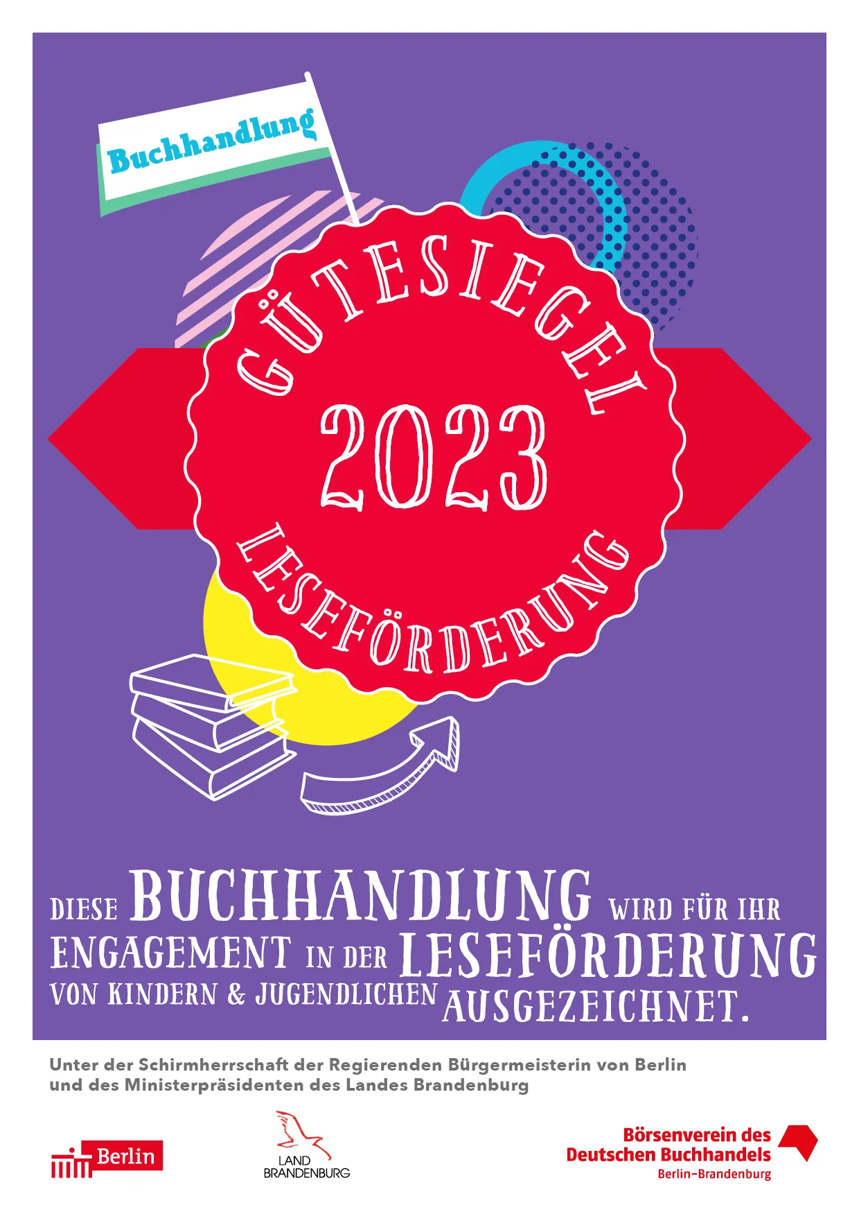 Hugendubel-Filiale in Steglitz erhält Gütesiegel „Leseförderung 2023“