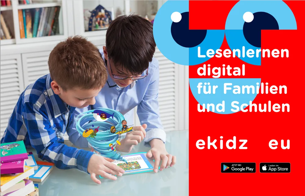 Lesenlernen digital für Familien und Schulen - Startup eKidz.eu schließt Partnerschaft mit Hugendubel